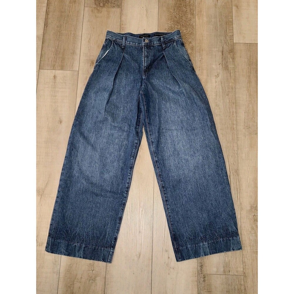 Banana Republic Jeans 26 P Ultra High Rise Pleated Exaggerate Wide Leg 90s Y2K